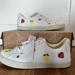 Madewell x Vera Fruit Embroidered Sneakers
